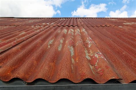 rust sheet metal roof